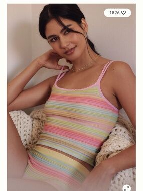 Lyrebird Summer Sparkle Tank from Anthropologie